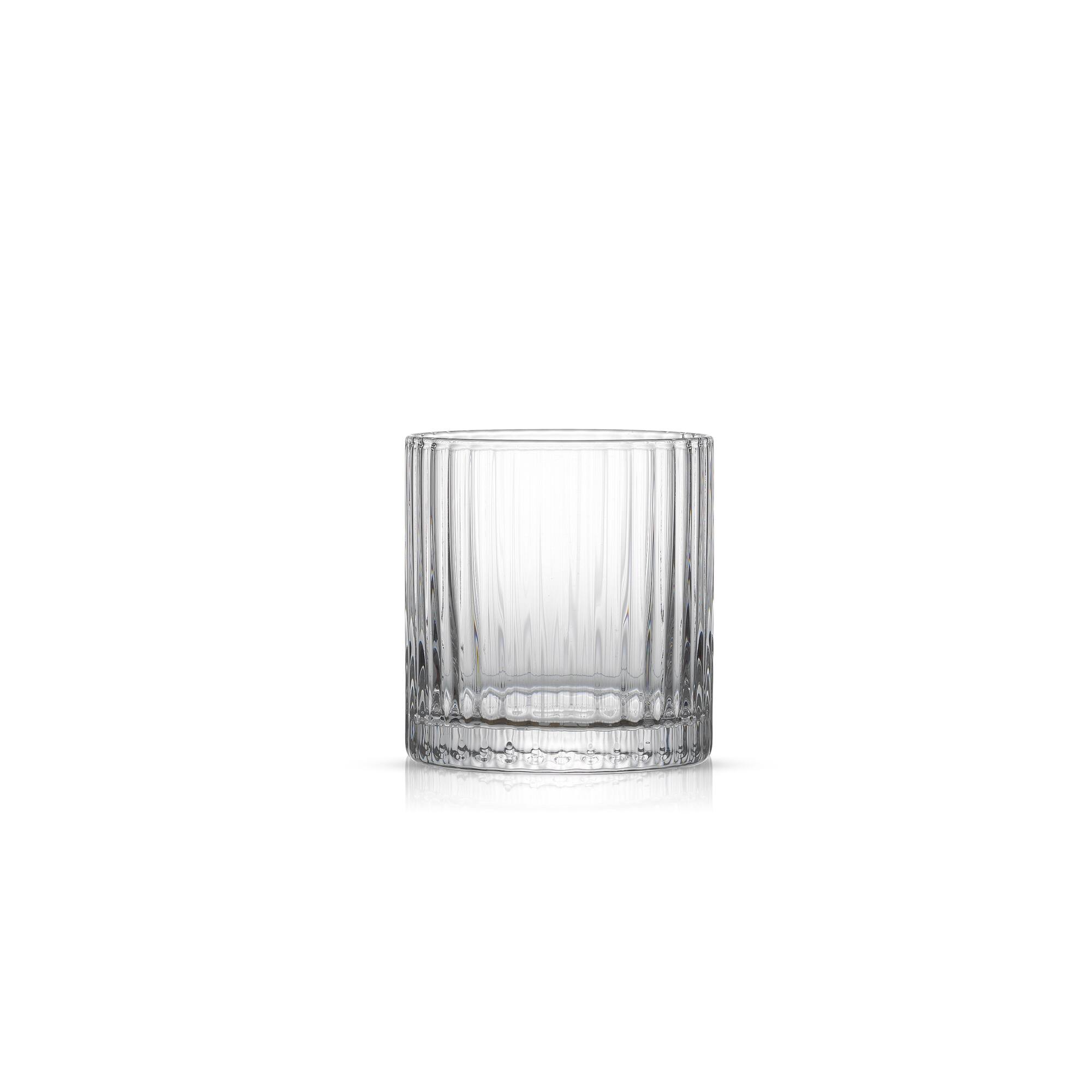 JoyJolt® 10oz. Elle Fluted Double Old Fashion Whiskey Glasses, 2ct.
